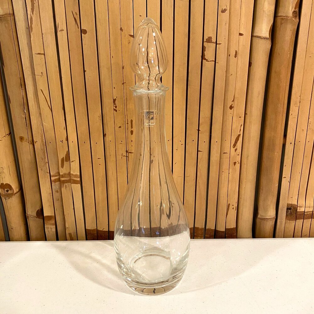 Luigi Bormioli Light & Music Glass Wine Decanter w/ Stopper Made in Italy